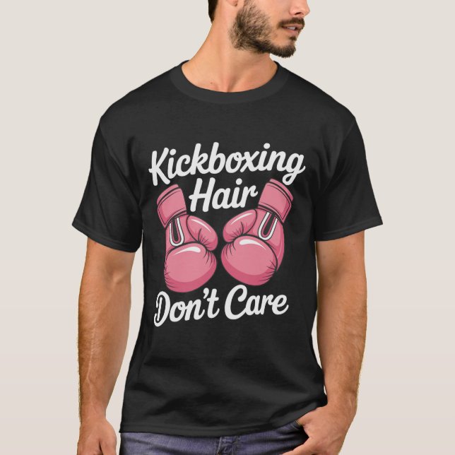 Camiseta divertida de entrenamiento de kickboxing, (Anverso)
