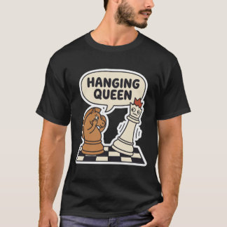 Camiseta divertida de error de ajedrez de la reina
