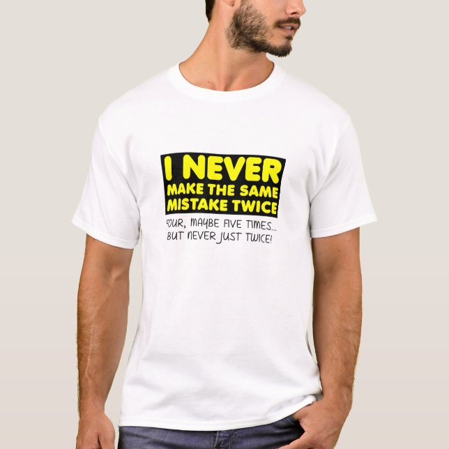 Camiseta divertida de error múltiple (Anverso)