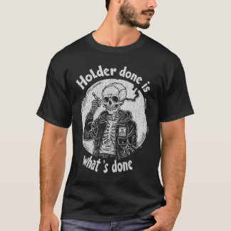 Camiseta divertida de esqueleto hecha por el titul