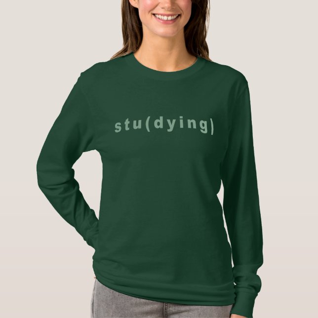 Camiseta divertida de estudio (Anverso)