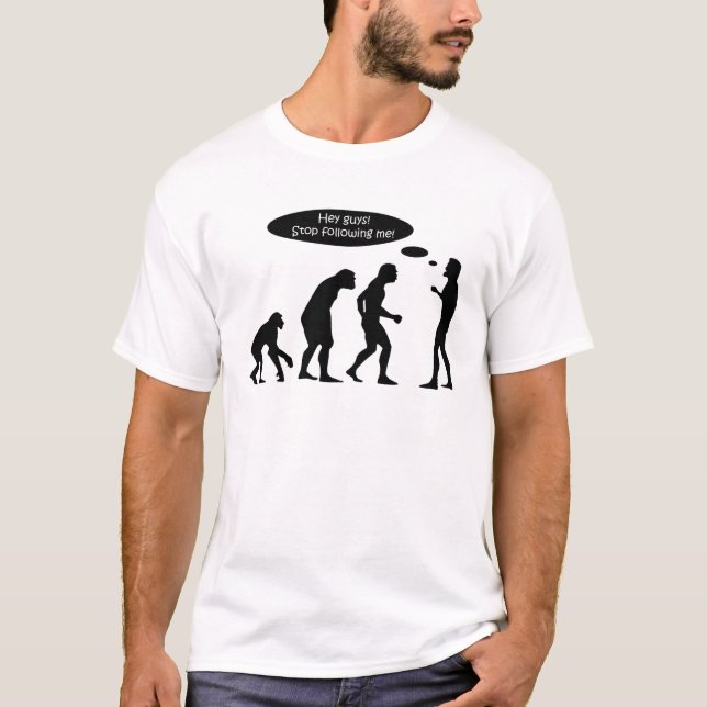 Camiseta divertida de evolución (Anverso)