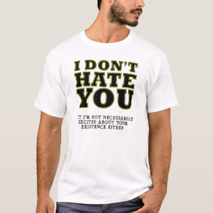 Camiseta divertida de existencia sin emoción