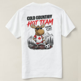 Camiseta divertida de fanático de fútbol de Canadá