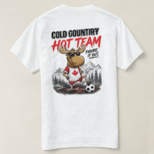 Camiseta divertida de fanático de fútbol de Canadá