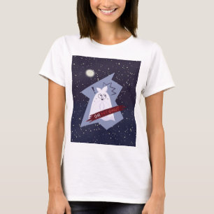 Camiseta divertida de fantasma conmocionado de dib