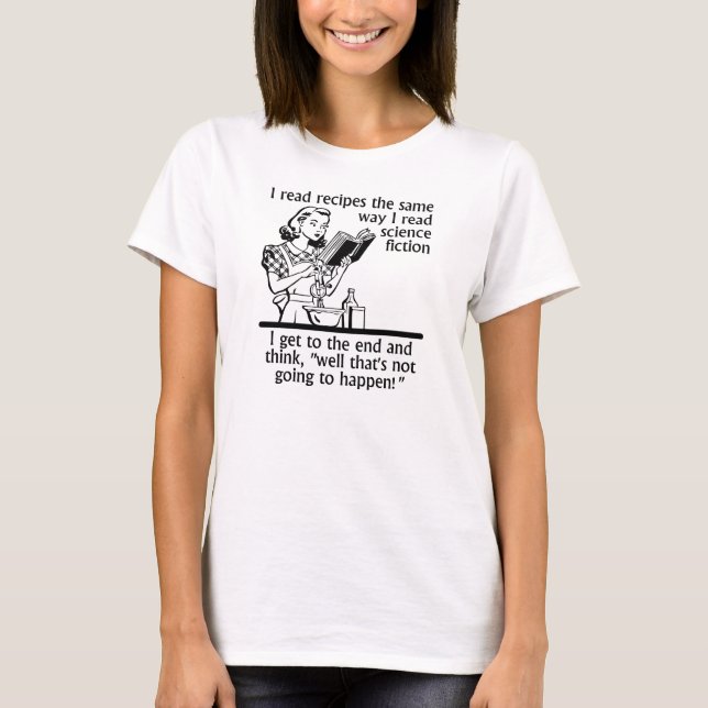 Camiseta divertida de ficción de cocina (Anverso)