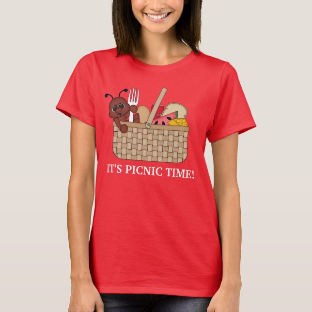 Camiseta divertida de fiesta Picnic ant (Anverso)
