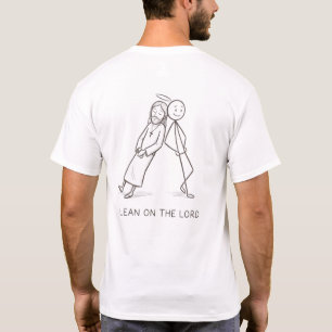 Camiseta divertida de figura de palito de Jesús 'A