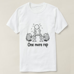 Camiseta Divertida de Figura de Palo de Gimnasio -