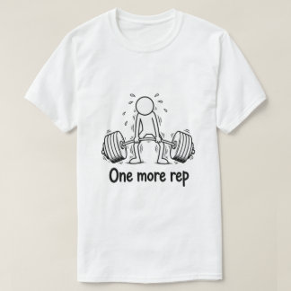 Camiseta Divertida de Figura de Palo de Gimnasio -