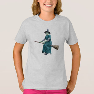Camiseta divertida de Frankenstein bruja para niño