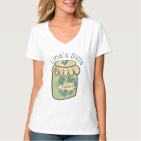 Camiseta divertida de frasco de pepinos verdes en 