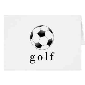 Camiseta divertida de fútbol de golf