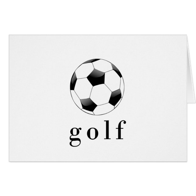 Camiseta divertida de fútbol de golf (Anverso (Horizontal))