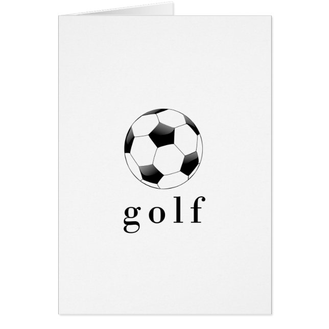 Camiseta divertida de fútbol de golf (Frente)