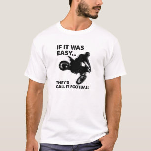 Camiseta divertida de fútbol fácil
