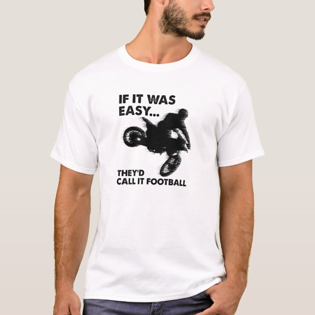 Camiseta divertida de fútbol fácil (Anverso)
