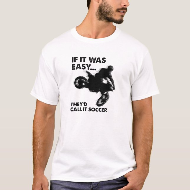 Camiseta divertida de fútbol fácil (Anverso)