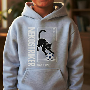 Camiseta divertida de fútbol para gatos negros: re