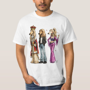 Camiseta divertida de galgo afgano, camiseta de pe