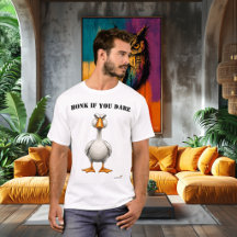 Camiseta divertida de ganso enojado: 'Clarea si te