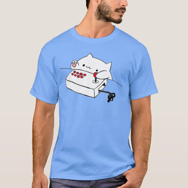 Camiseta divertida de gato Bongo divertida linda p (Anverso)