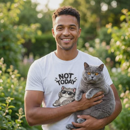 Camiseta divertida de gato British Shorthair No ho