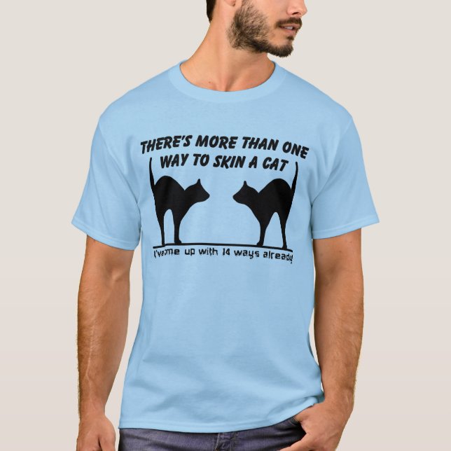 Camiseta Divertida de Gato con Humor (Anverso)