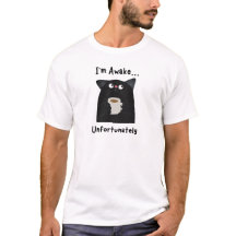 Camiseta Divertida de Gato Dormilón