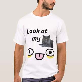 Camiseta Divertida de Gato Mira a Mi Gato Regalo I