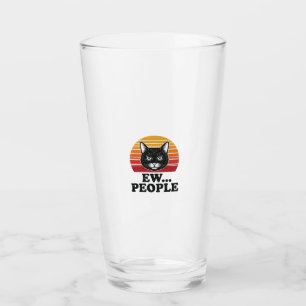 Camiseta divertida de gato negro Ew gente puesta d