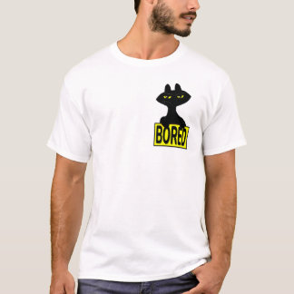 Camiseta divertida de gato negro sarcástico Bad Bo