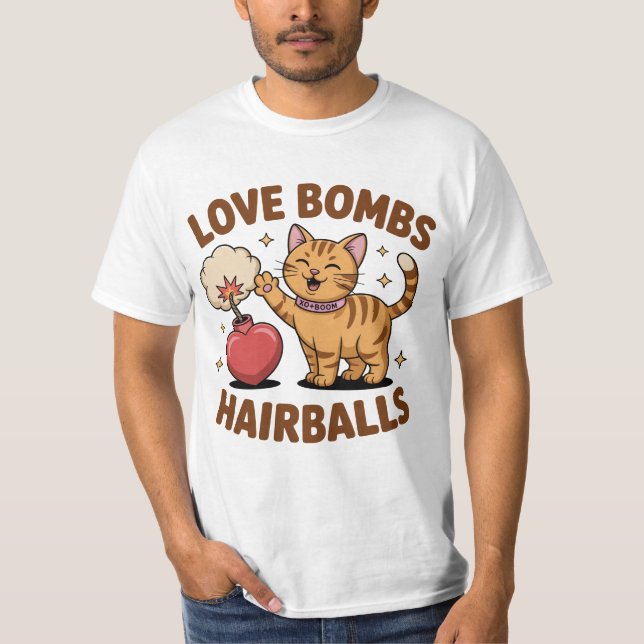 Camiseta divertida de gato para hombres - C (Anverso)