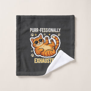 Camiseta Divertida de Gato Perezoso Exhausto Profe