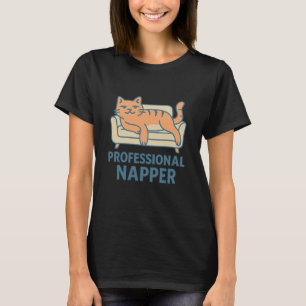 Camiseta Divertida de Gato Perezoso – Siesta Profe