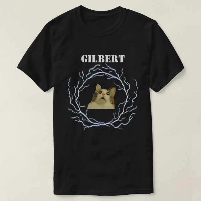 Camiseta divertida de gato personalizable  (Diseño del anverso)