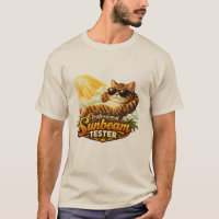 Camiseta divertida de gato probador de rayos de so