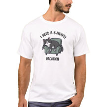 Camiseta divertida de gato que dice 'Necesito unas