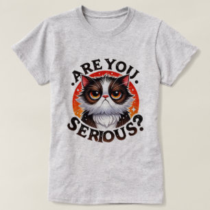 Camiseta Divertida de Gato – Sassy ¿Hablas en Seri