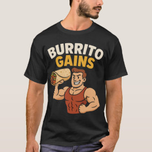Camiseta Divertida de Gimnasio Fitness 'Burrito Ga