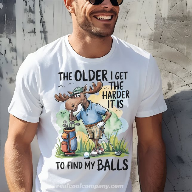Camiseta divertida de golf: cada vez es más difíci (Subido por el creador)