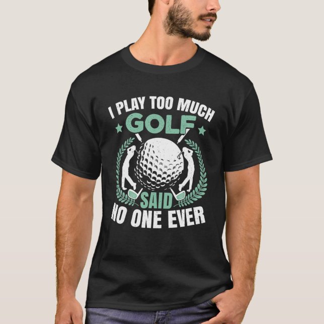 Camiseta divertida de golf del Día del Padre (Anverso)