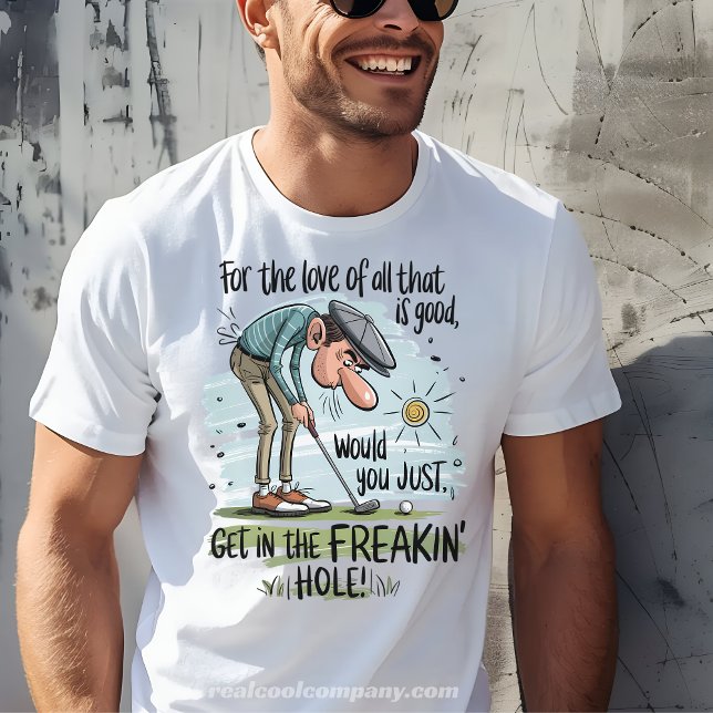 Camiseta divertida de golf entra en la camiseta de (Subido por el creador)