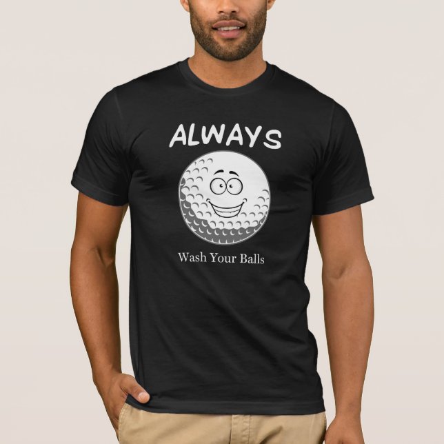 Camiseta divertida de Golf Innuendo para hombres (Anverso)