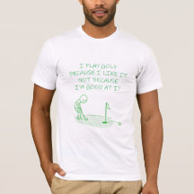 Camiseta divertida de golf Juego golf porque me gu