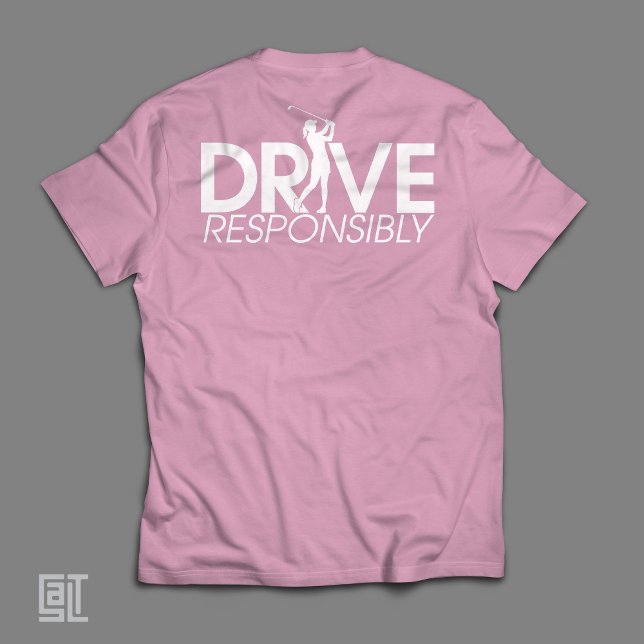 Camiseta divertida de golf para mujer que conduce  (Subido por el creador)