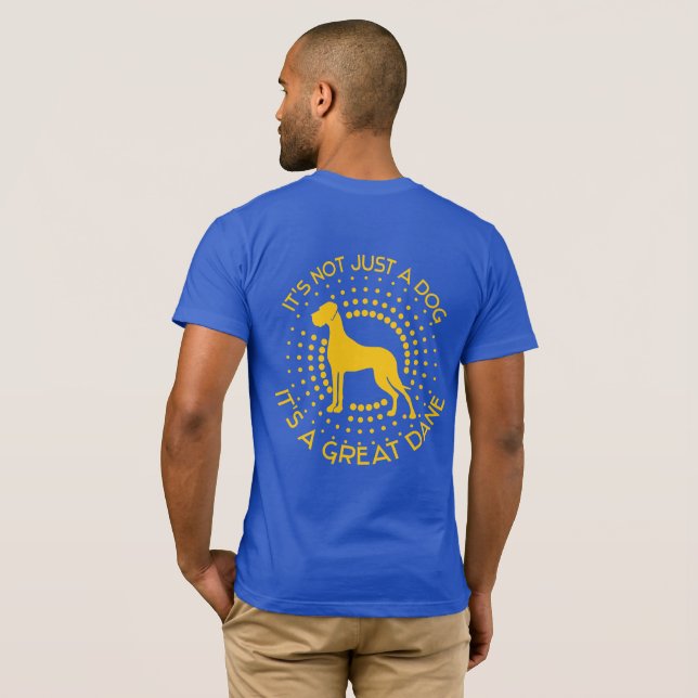 Camiseta divertida de Gran Danés (Reverso completo)