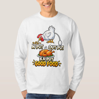 Camiseta Divertida de Granjero de Pollos "Entrada