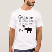 Camiseta divertida de guitarra - Oso medio